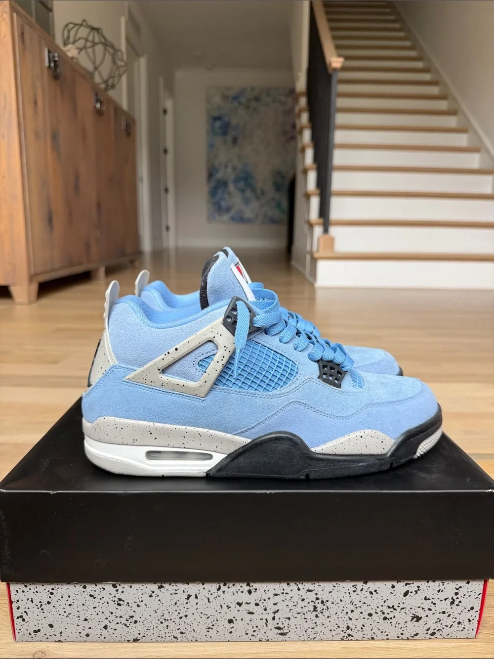 Retro Jordan 4s University Blue